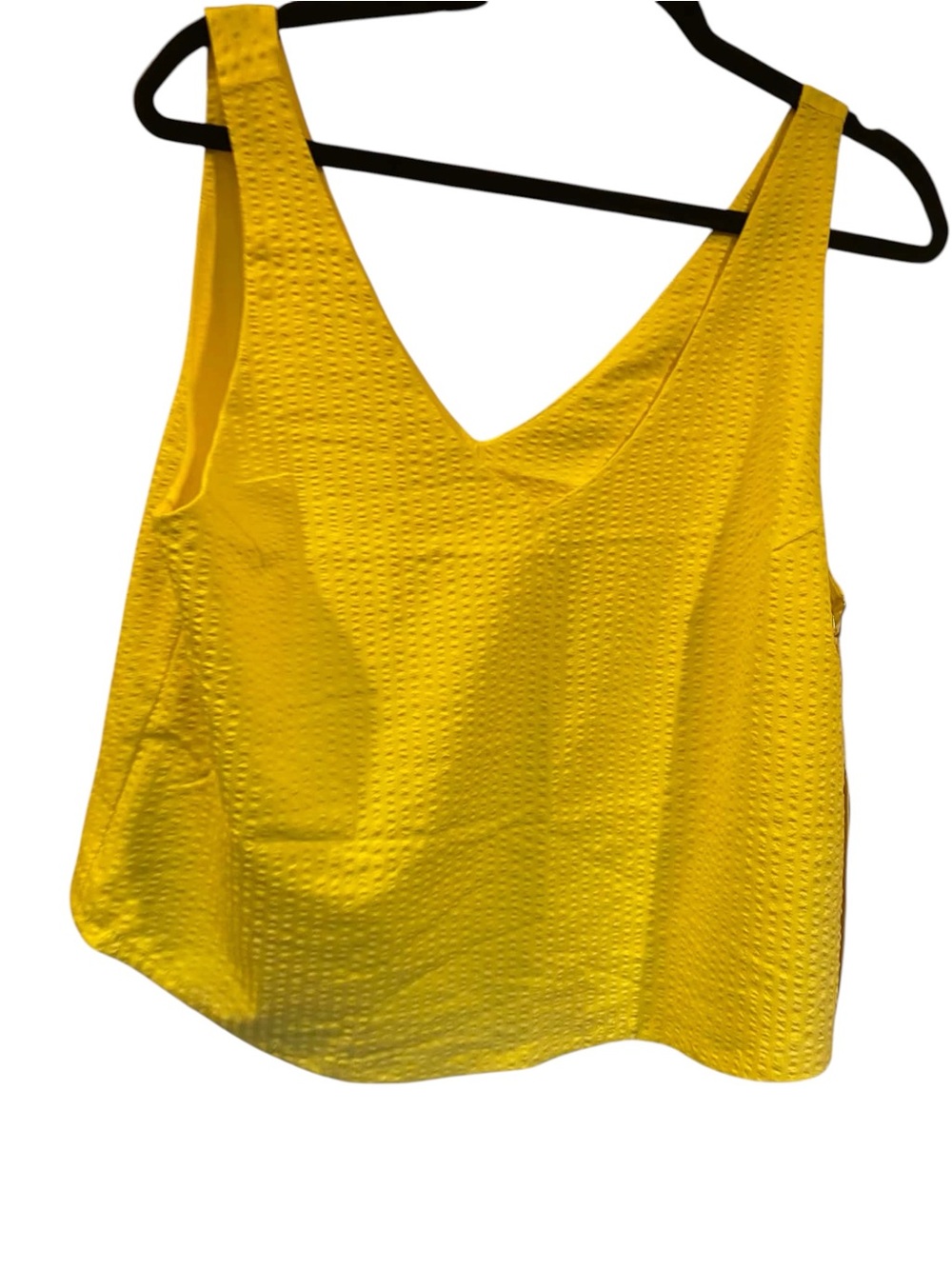 NWT Vuori Villa Textured Crop Tank SUNLIGHT Size Medium